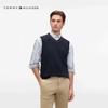 Men's Colorblock V-Neck Cotton Knit Vest