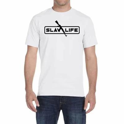 Neues Mode Slav Life T-Shirt 100% Baumwolle O-Ausschnitt Sommer Kurzarm Lässig Herren T-Shirt