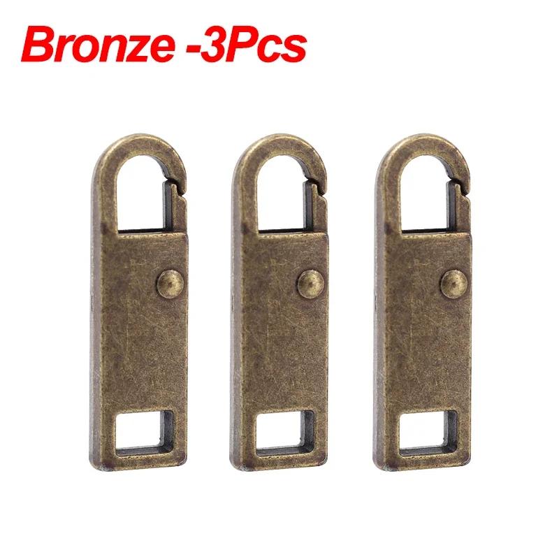 5/1Pcs Metal Zipper Pull Replacement Instant Repair Zipper Head Puller for Clothes Purse DIY Sewing Detachable Zipper Slider Tap