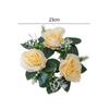 Candle Rings Wreaths Decorative 9inch Artificial Floral Flower Garland for Thanksgiving Door Farmhouse Centerpieces Christmas