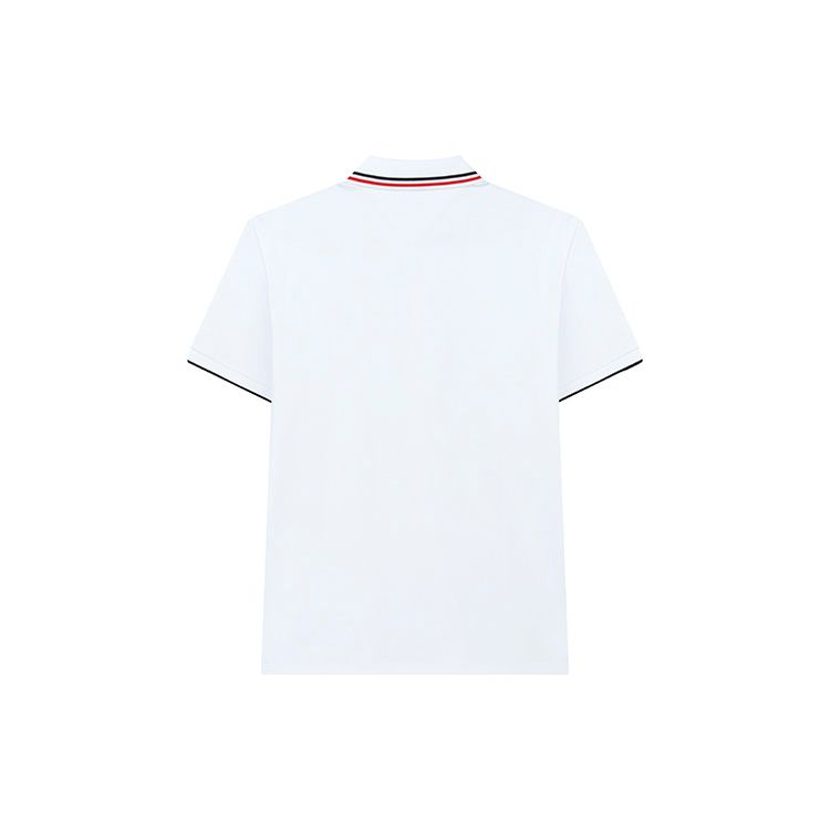 FILA SS22 Solid Color Casual Breathable Knitted Polo Shirt Men tops White F11M221101FWT