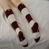 [Banana Sisters] Rugby Block Stripe Knee Socks 2 Colors