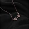 Tulip Necklace for Women's Summer Light Luxury Niche High-end Clavicle Chain for Girlfriends