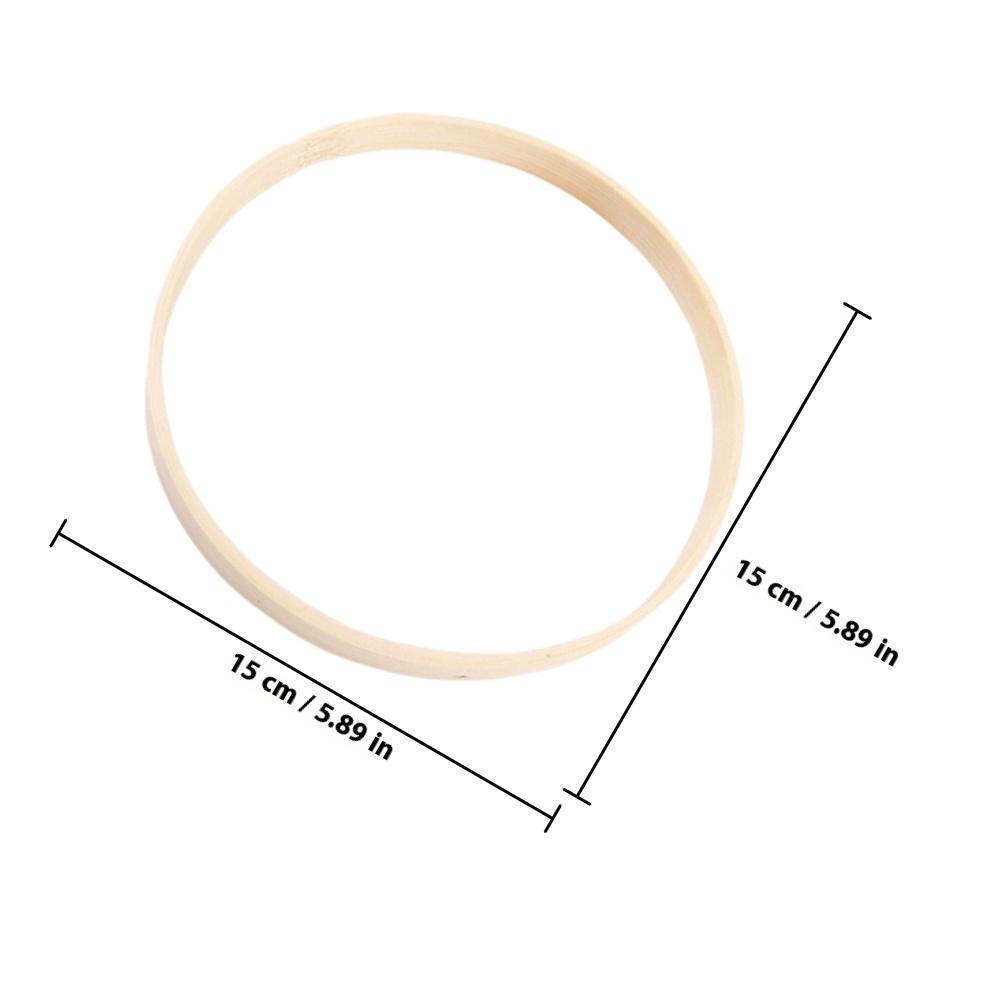 8Pcs Bamboo Rings for DIY Macrame Crafts Dream Catcher Wreath Hoops Supplies Bamboo Rings Wreath Hoops Macrame Supplies