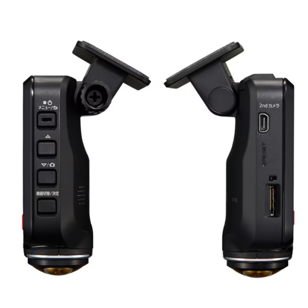 Kenwood Horizontal Dashcam with Includes 32GB microSD DRV-C770R 360° Recording, 2-camera GPS/STARVIS/HDR, Card.