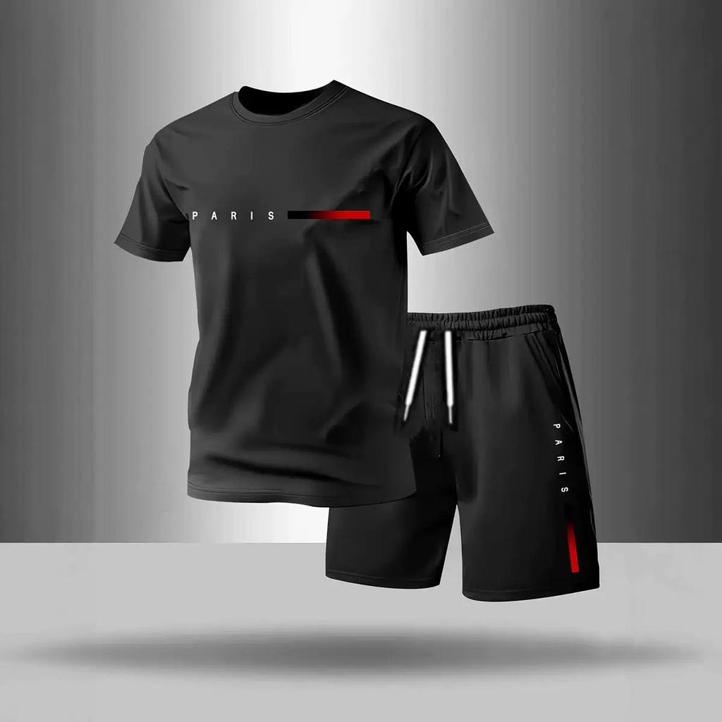Men's Quick-Dry Short-Sleeve Running Sportswear Set