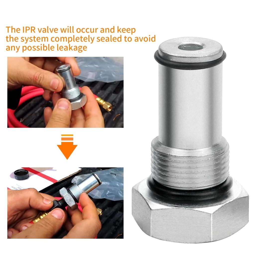 6.0 IPR Kleppen Dop voor 6.0L Motor Olie Rail Adapters Kit Hoge Druk Oliepomp IPR Kleppen met Afdichting