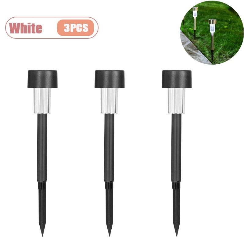 Splash Proof Solar Tube Lights Stainless Steel Outdoor Lighting for Garden Pathway Deck Driveway Holiday Party