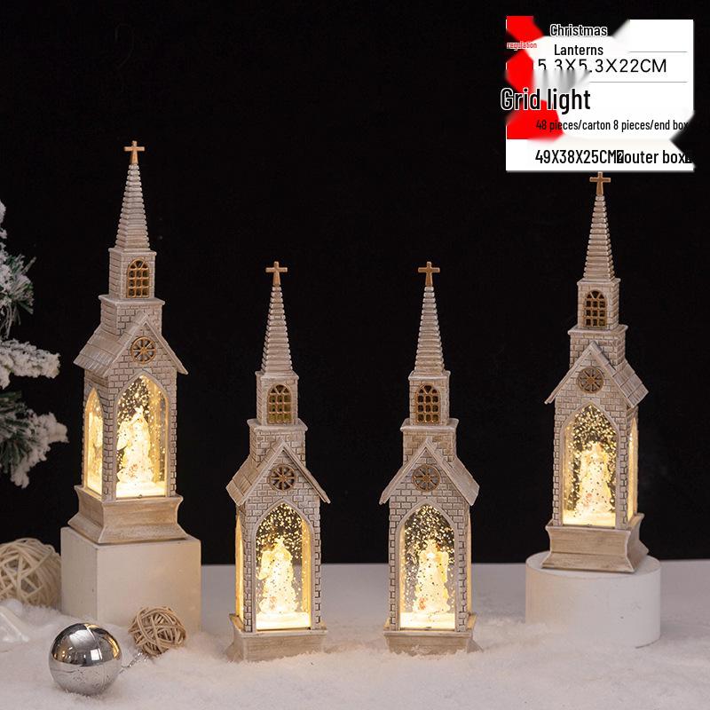 Christmas Crystal Ball Music Box Lantern Ornament