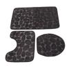 Conjunto de 3 Tapetes de Banheiro Forma U Tapete para Vaso Sanitário Tampa de Vaso Sanitário Tapete de Banho Absorvente de Água Antiderrapante Tapetes de Banho para Treinamento de Penico Crianças Adulto