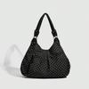 Bolso Tote de Lunares Vintage para Mujer de Gran Capacidad