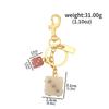 Fashionable Irregular Shape Dice Billiard Bag Pendant Metal Keychain - Hot Selling