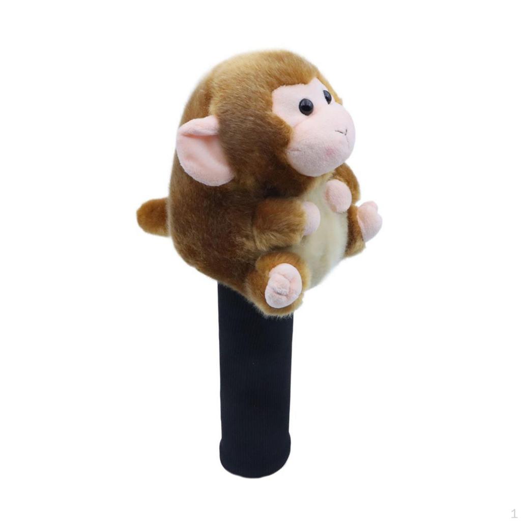 Małpa Zwierzę Ochraniacz Rękawa na Główkę Kija Golfowego Zabawny Pokrowiec na Główkę Prezent dla Golferów