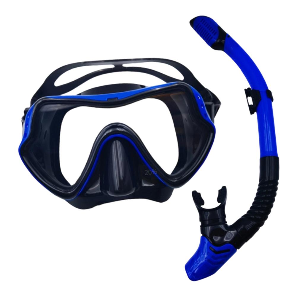 Professional Scuba Diving Mask & Snorkel Set for Adults Tempered Glass Panoramic View Swimming Training Snorkeling Kit