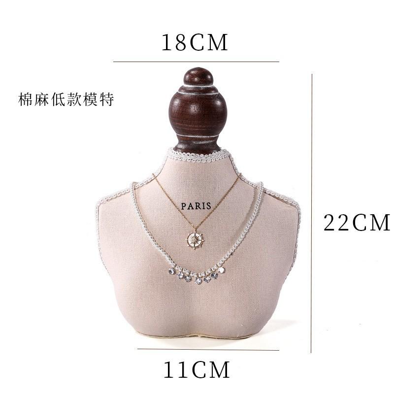 Walnut Jewelry Display Stand Combination Set Jewelry Display Ring Jewelry Look Pallet Necklace Display Model Stand