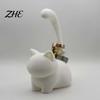 Wedding Ring Holder Cute Cat Holder, Minimalist Stand for Bedroom Dressing Desktop Jewelry Display Tray Table, Decorative Sitting Organizer Rings And