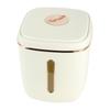 Rice Storage Container with Measuring Cylinder Large Capacity Sealed Press Type Rice Canister for Home Kitchen 24.3lb