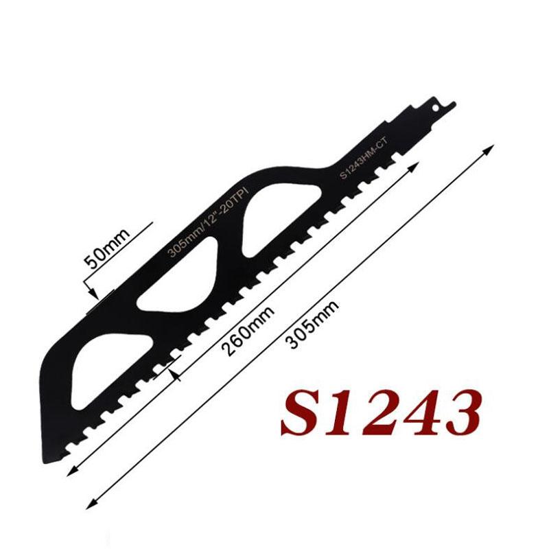 

Сплав карбида вольфрама, возвратно-поступательное лезвие, твердый сплав, сабельная пила, инструмент для резки ячеистого цемента, кирпичей, бетона, камня S1243