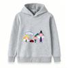 Kids Boys Girls Cartoon Fairy Dwarfs Print Hooded Sweatshirt Casual Pullover Hoodie for Children Daily Wear