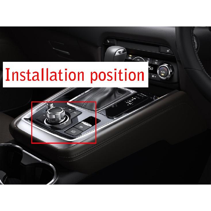Right Hand Drive Handbrake Parking Brake AUTO HOLD & Multimedia Button Cover Frame Trim Sticker For Mazda 3 CX-3 CX-4 CX-5