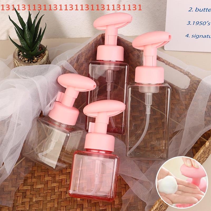 For Liquid Soap Cosmetics Packaging 250/450ml Plastic Foam Dispenser Refillable Empty Press Bottle