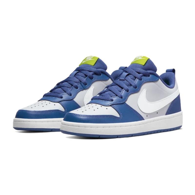 Nike Court Borough Low Grey Fog Mystic Navy GS Sneakers BQ5448-016