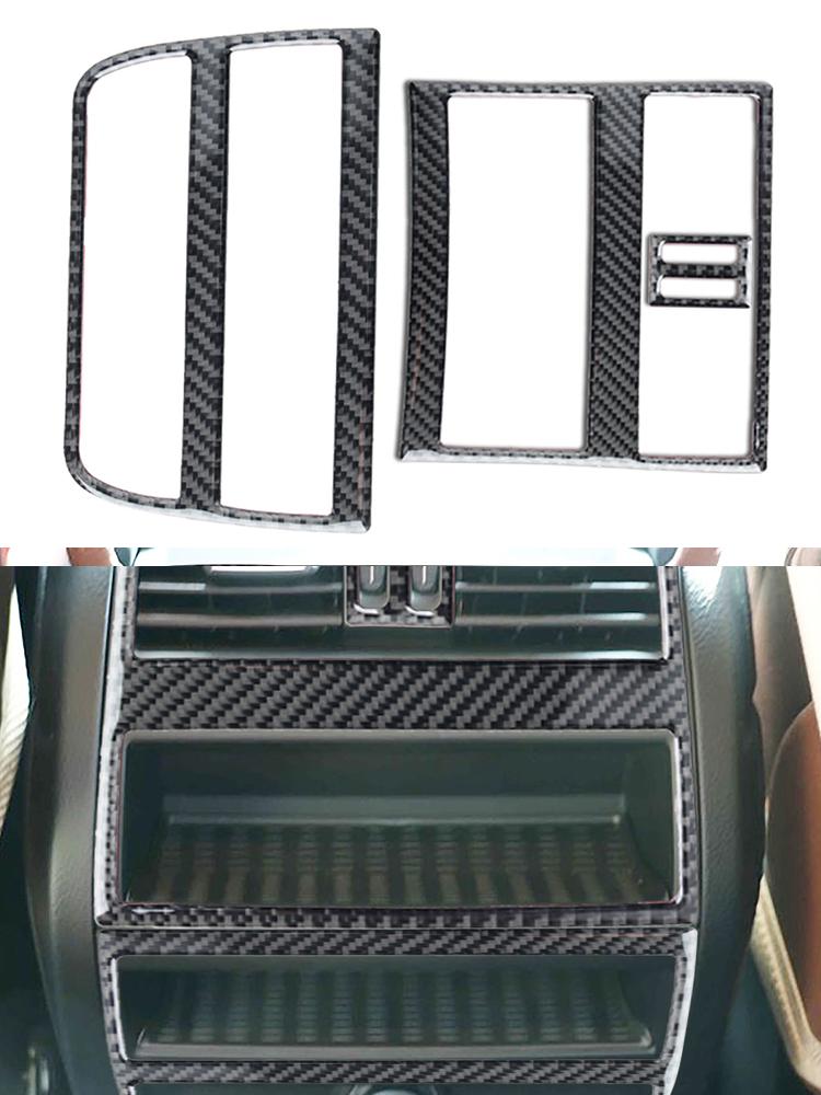 Car Interior Button Panel Cover Decorative Carbon Fiber Sticker For BMW 5 Series F10 2011-2017 Styling Accessories