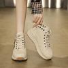 Campus canvas shoes new summer platform muffin high-top shoes heightening denim Martin with skirt sneakers