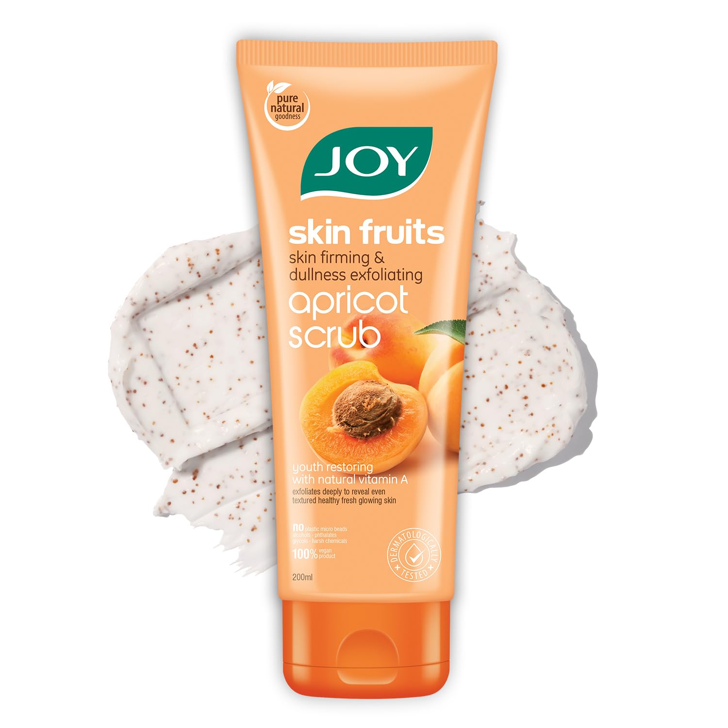 

Joy Apricot & Walnut Face Body Scrub 200ml Pack of 1 | Exfoliating Blackhead Remover For Glowing Skin