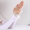 Women's Summer Sun Protection Lace-Edged Arm Sleeves for Cycling