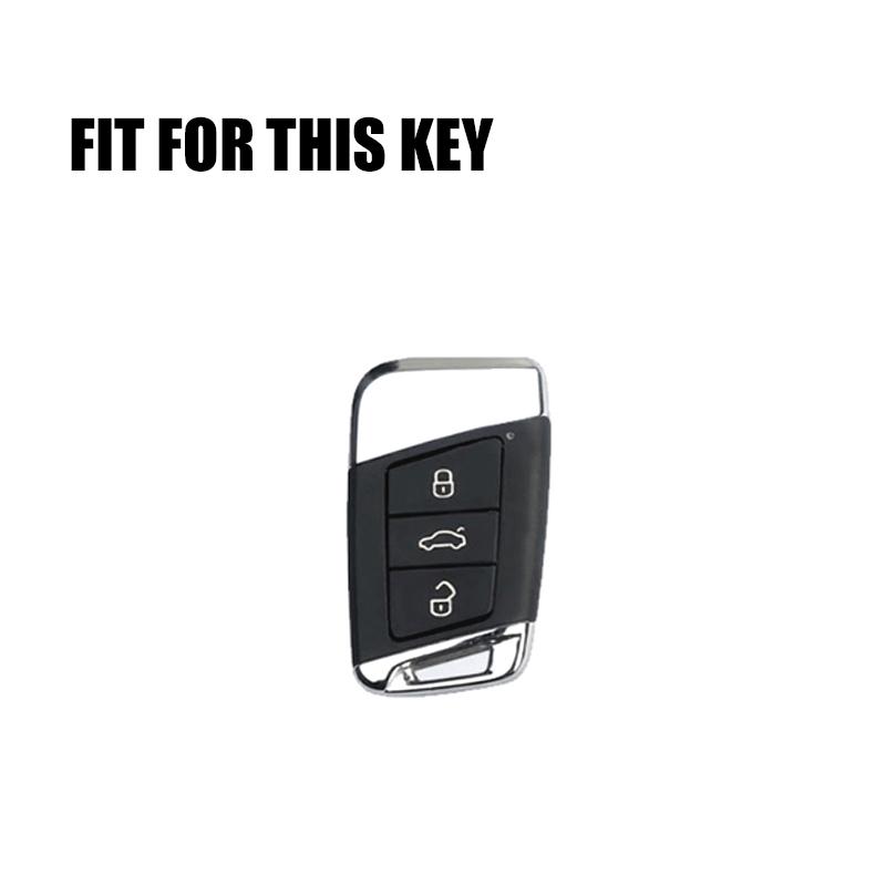 Silver Tpu Car Smart Key Case Cover For   Volkswagen Vw Tiguan Mk2 Magotan Passat B8 Cc For Skoda Superb A7 Accessories