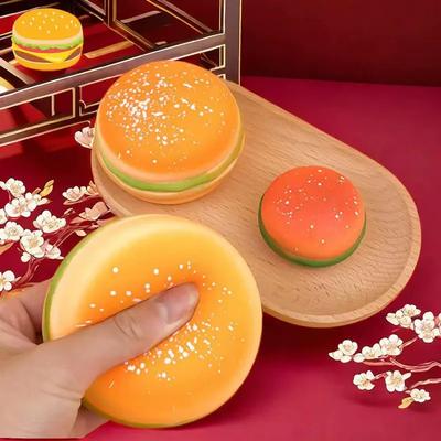 Toys Squishy Hamburger Stress Ball Autism Sensory Toy Stress  Anxiety Relief Fidget Pinch Decompression Toy