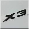 3D ABS Black Chrome Car Letters Rear Trunk Badge X3 Logo For BMW X3 F25 Sticker Emblem X3 E83 F25 G01 Lettering Accessories