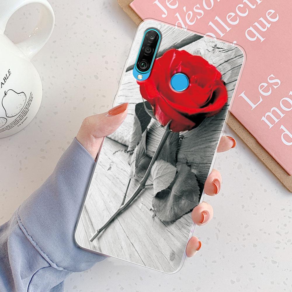 For Huawei P30 Lite Case P30 Lite Back Cover Girls New Fashion Clear Phone Case Fundas Soft Silicone Case For Huawei P30 Lite