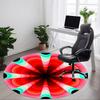 1pc Kaleidoscope Pattern Carpet, Round Non Slip Durable Large Size Office Carpet, Suitable for Office