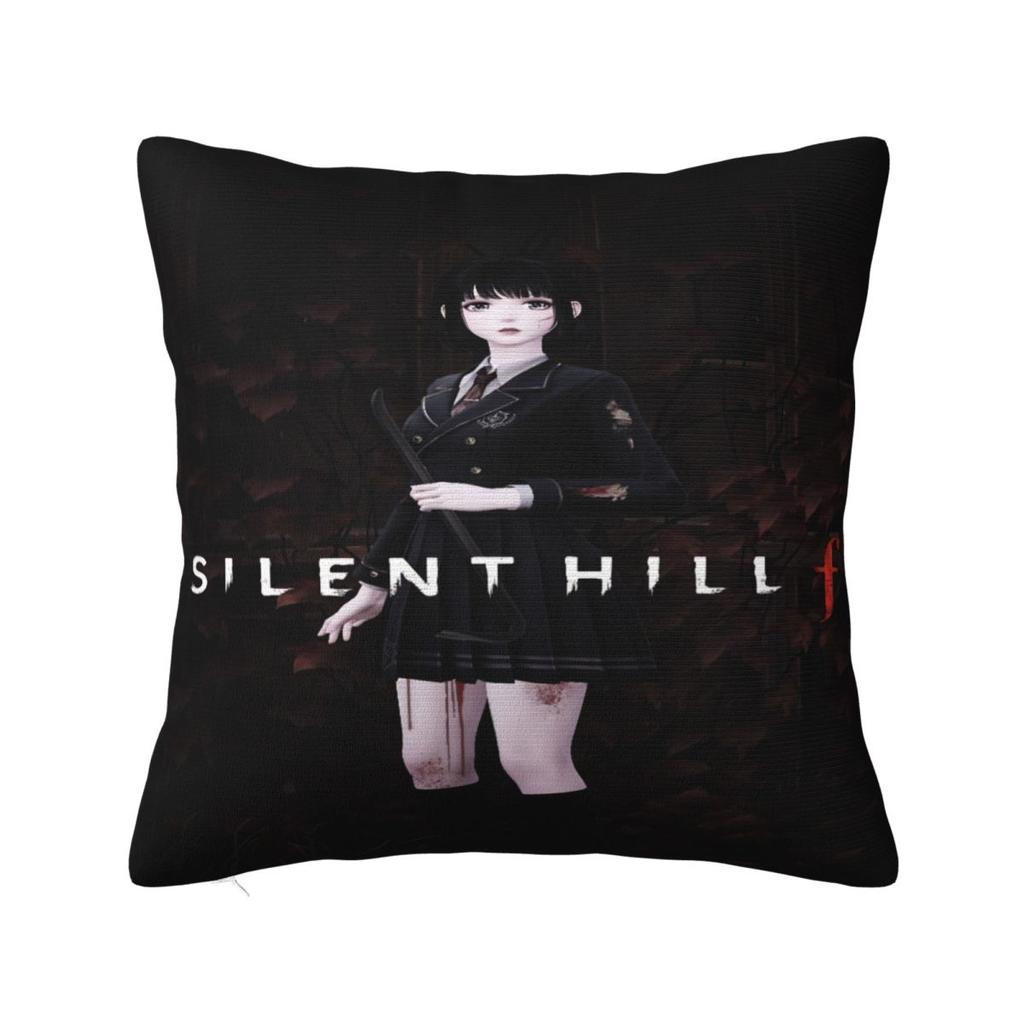 Silent Hill F Video Game Horror Halloween Pillowcase Merch Soft Cushion Cover Pillow Covers Seater Decor Zipper Multi Size