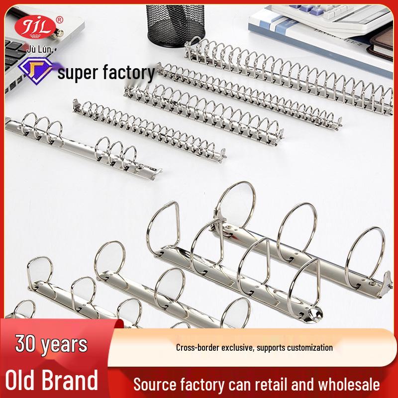 Металлический кольцевой скоросшиватель: Многофункциональный настольный зажим и держатель для офисных билетов Metal Ring Clip