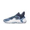 Anta Quick Decision Fabric Synthetic Leather Shock Absorption Non-Slip Wear-Resistant Mid-Top Basketball Shoes Men Sneaker Blue White 112041612-3