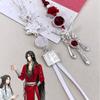 Catena per Telefono con Nappe Stile Cinese Vintage Fiore di Loto Farfalla Portachiavi per Donna Uomo Coppia Ciondolo per Borsa Gioielli Periferici Anime