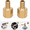 2 Pcs M8 x 1 Male Brass Pipe Fitting Brass Threaded Adapter Pipe Threaded Connector  Gas Line