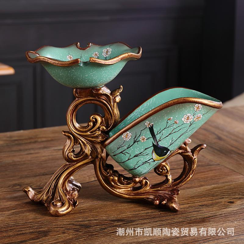 Creative European-style Wine Rack Decoration, Multi-functional Room Entrance Wine Cabinet, Inclined Decorative Item Wine Gifts