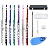 LADE 16-Hole C Key Colored Flute for Children, Students, & Adults - Professional Western Musical Instrument.