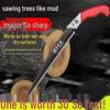 Japanese Handmade Ultra-Fast Wood Saw: One Blade Equals 30, Perfect for Gardening and Tree Cutting