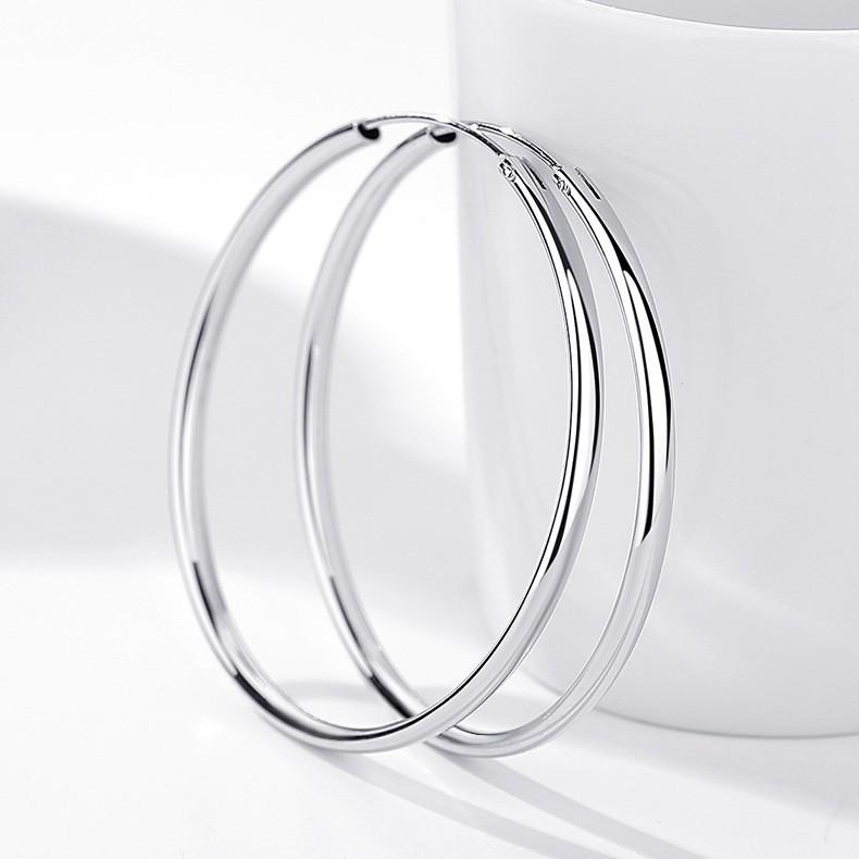 

Niche Cold Style Plain Hollow Glossy Fashion Exaggerated Large Circle Earrings for Women