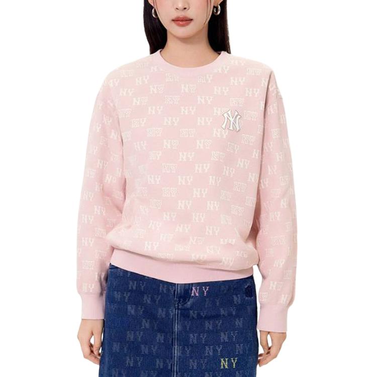 MLB New York Yankees SS26 Long Sleeve Crewneck Sweatshirt Unisex Sweatshirt 3AMTM0461-50PKL