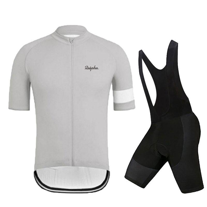 Mens Cycling Jersey Set Breathable Short Sleeve Road Mountain Bike Apparel Sportswear