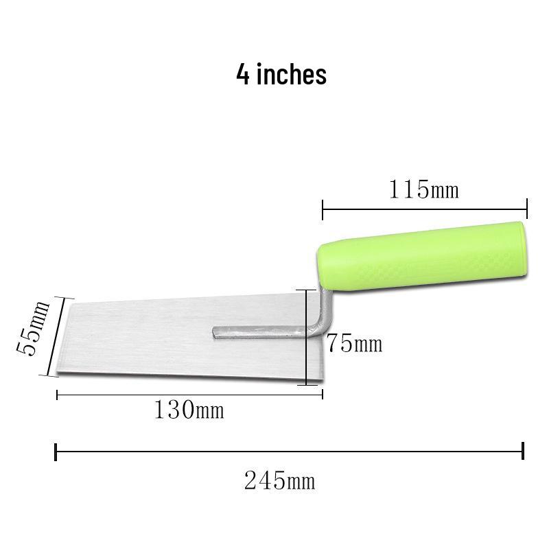 Plastic Handle Bricklaying & Mortar Trowel – 3, 4, 5, 6 Inch Square Masonry Tile Laying Tools