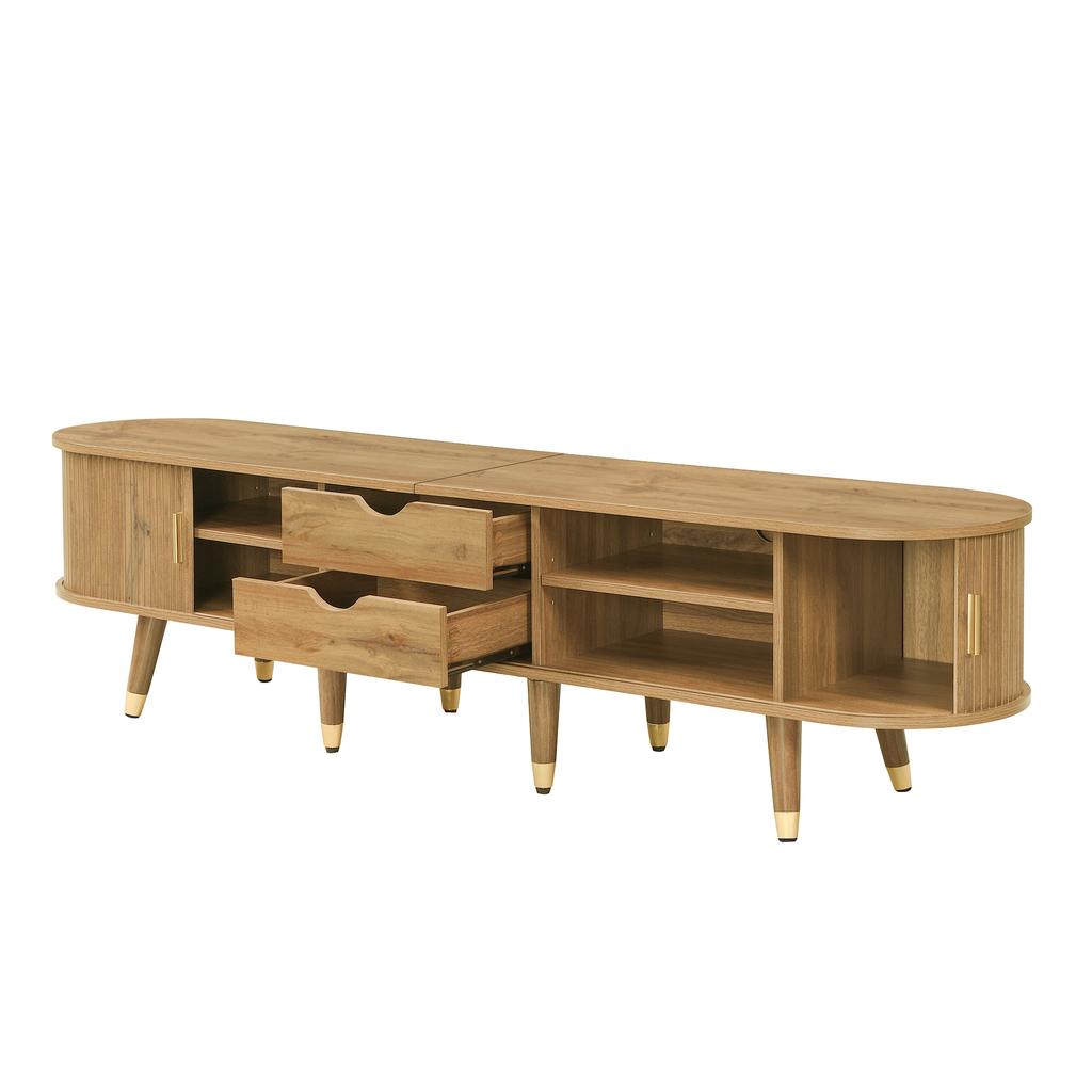 TV Cabinet with Sliding Doors, TV Furniture, TV Stand, Lower TV Cabinet, TV Mount. Unique Design.