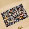 6 Stück Kopfsteinpflaster-Badewannenaufkleber, rutschfest, wasserdicht, 3D-Effekt, selbstklebender Badezimmeraufkleber, PVC, abnehmbares dekoratives Wandbild