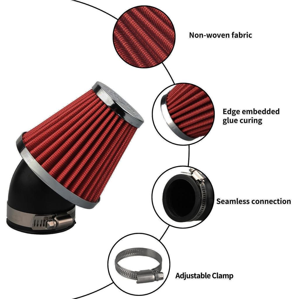 Motorcycle Air Filter, Power Filter, Air , General Purpose, 1.1 inches (28 / 35